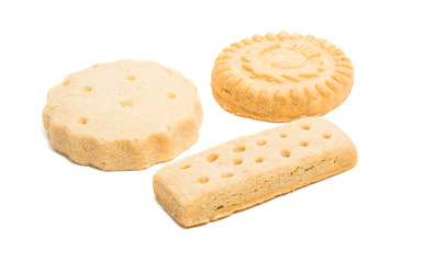 butter cookies isolated