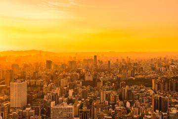 Fototapeta premium Beautiful architecture building taipei city