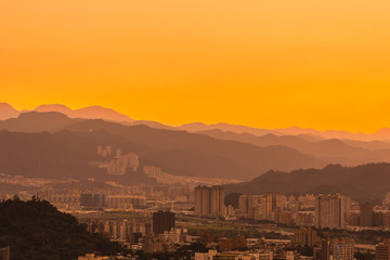 Beautiful architecture building taipei city