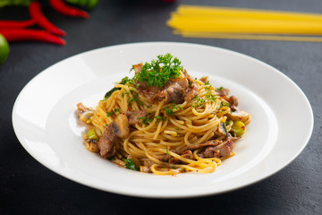  spaghetti with iberico pork