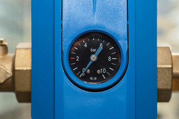 The mechanical filter of water purification for the country home, in the office of the company Best...