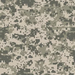 Foto op Canvas Digital pixel camouflage seamless pattern for your design. Vector Texture © svetlyachok