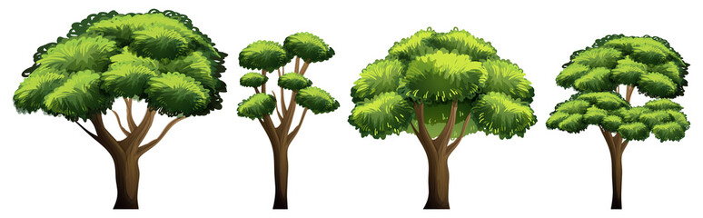 Set of different tree