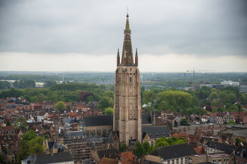 Fototapeta na wymiar view of Bruges, Belgium