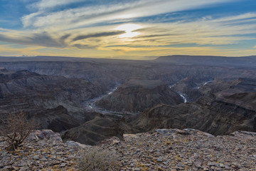 Fish river canyon in Namibia