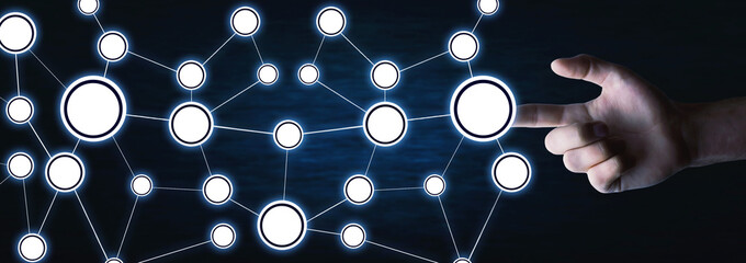 Concept of Network. Internet communication