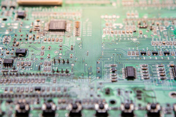 Green Electronic circuit board