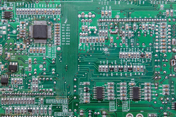 Green Electronic circuit board