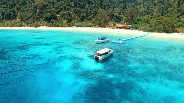 aerial view of nyaung oo phee island andaman sea  myanmar and southern of thailand border