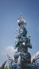Fototapeta na wymiar Blue Temple Thailand