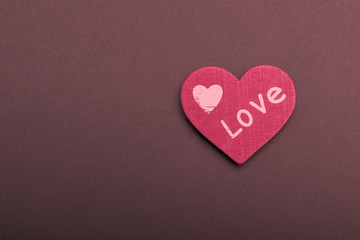 Obraz premium Red heart on paper background. Valentine's Day, Mother's Day