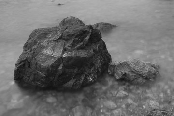 rocks in water