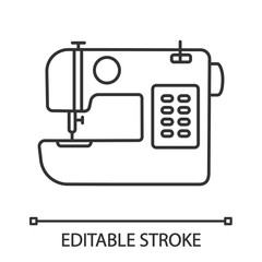 Sewing machine linear icon