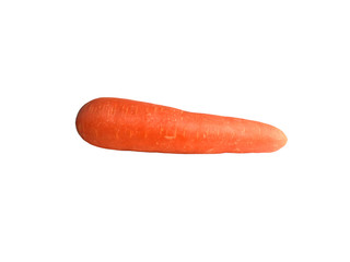 Orange carrot isolated on white background