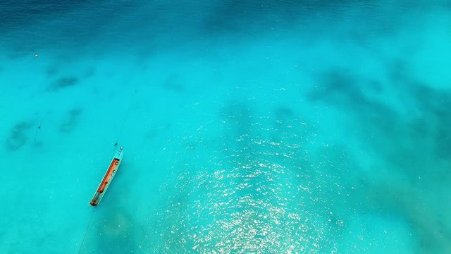 aerial view of beautiful sea beach of nyaung oo phee island andaman sea border myanmar and southern of thailand