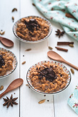 Porridge de Riz au Lait au Massala Thé Chai