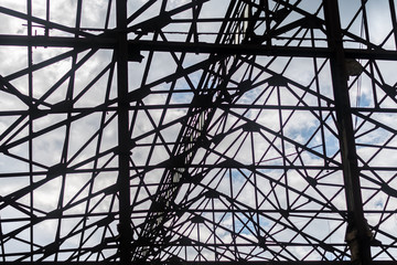 Industrial building metal frame- Jaffa Port- Israel