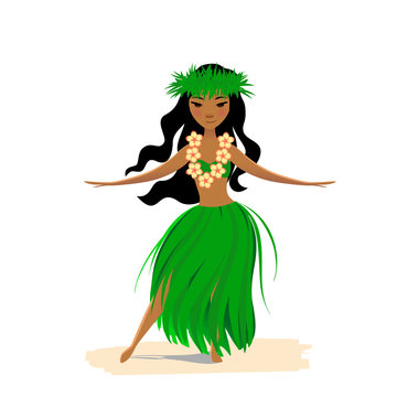 Hula Girl Cartoon Images – Browse 1,381 Stock Photos, Vectors, and Video |  Adobe Stock