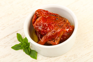 Dried tomato in olive oil