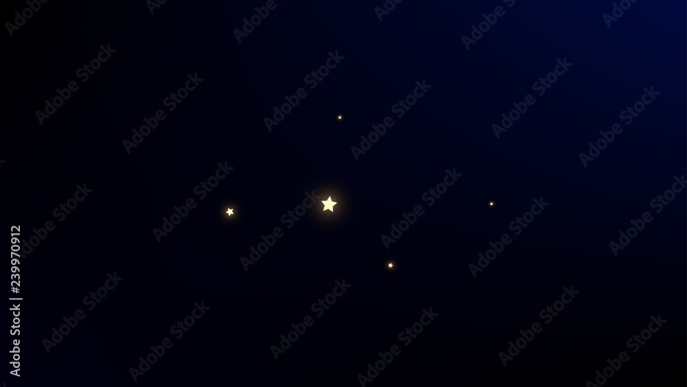 Wall mural constellation map. astronomical print. shining cosmic sky with many stars. blue galaxy pattern. vect