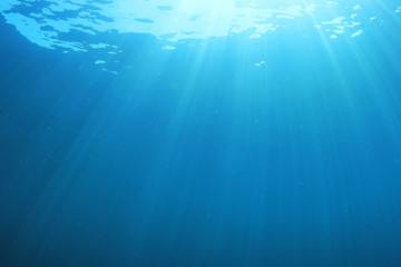 Fototapeta na wymiar Underwater blue background 