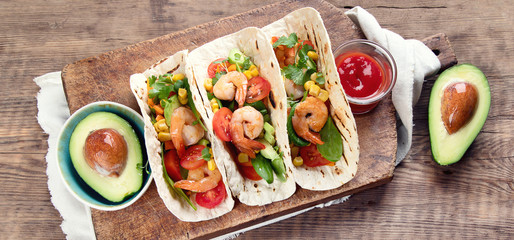 Shrimps tacos