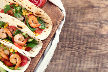 Shrimps tacos
