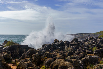 Urlaubsort Cascais mit seiner spektakulären Küste am Atlantik in der Nähe von Lissabon, Portugal