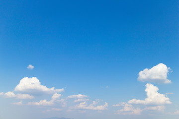 Blue sky with cloud nature background.