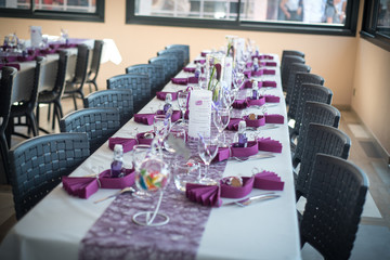 Décoration de table de mariage