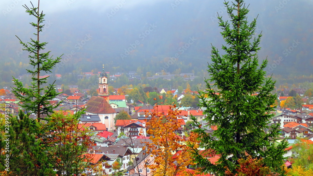 Sticker mittenwald view, germany