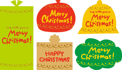 クリスマス素材 メリークリスマス 描き文字 手描き