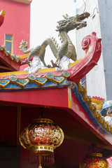 Fototapeta premium Confucianism temple outdoor ornaments