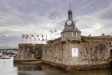 Concarneau. Beffroi de la ville close. Finistère. Bretagne