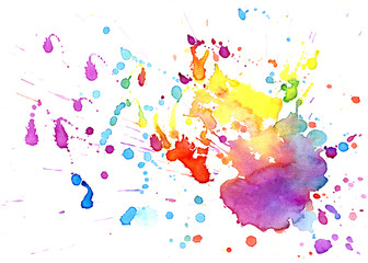 Bright watercolor spot. Abstract background. Bright watercolor slash. Watercolor background. 