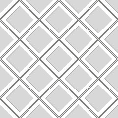 Geometric ornament. Seamless gray and white pattern. Vector background.