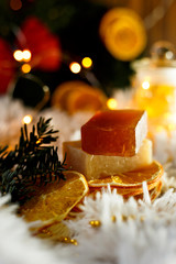  Handmade soap as a gift for the New Year and Christmas