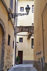 Obraz premium Old street in Pistoia, Tuscany, Italy