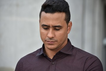 Obraz premium Depressed Adult Male