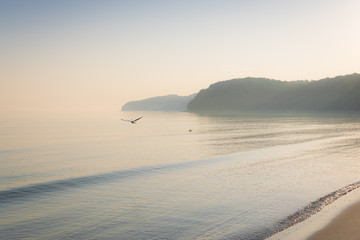 Sonnenaufgang mit Nebel an der Ostsee in Binz © kentauros