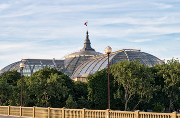 Obraz premium Rear view of Great Palace in Paris, France.