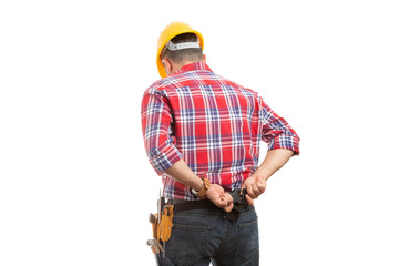 Builder fastening tool belt.