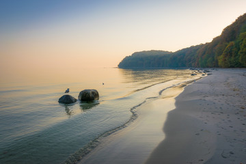Sonnenaufgang am Strand in Binz auf Rügen