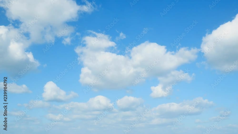 Wall mural timelapse of the clear sky