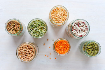 Mung bean, lentil green, lentils, peas, beans