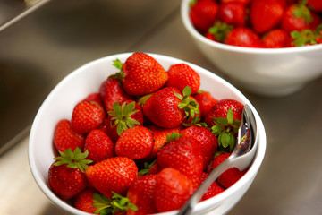 Strawberries In Plate