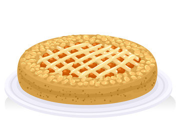 Food Austria Linzertorte Illustration