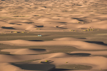 Fototapeta na wymiar Sahara Desert in Merzouga, Morocco