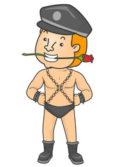 Man Adult Wild Toys Costume Illustration