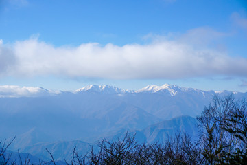 毛無山から見る南アルプス
